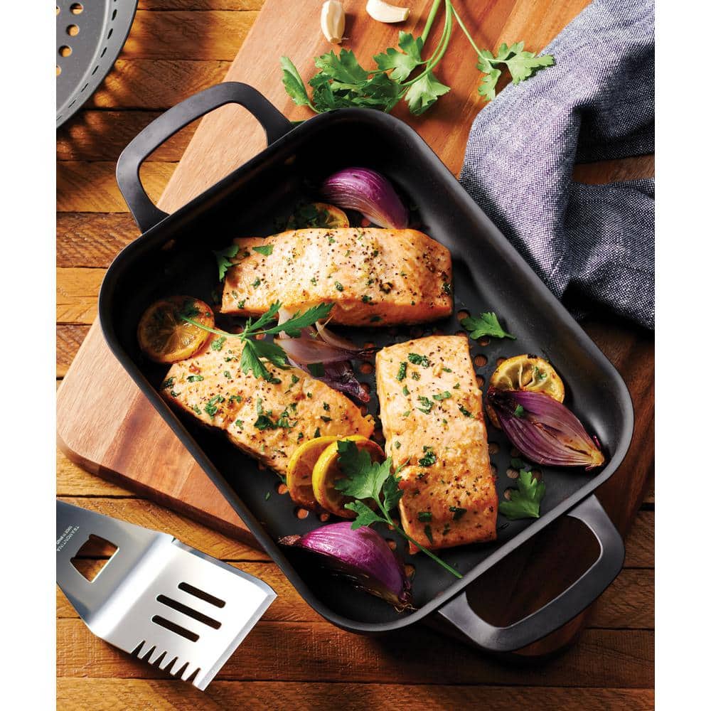 Tramontina 11 In. Rectangular Carbon Steel Grill Pan