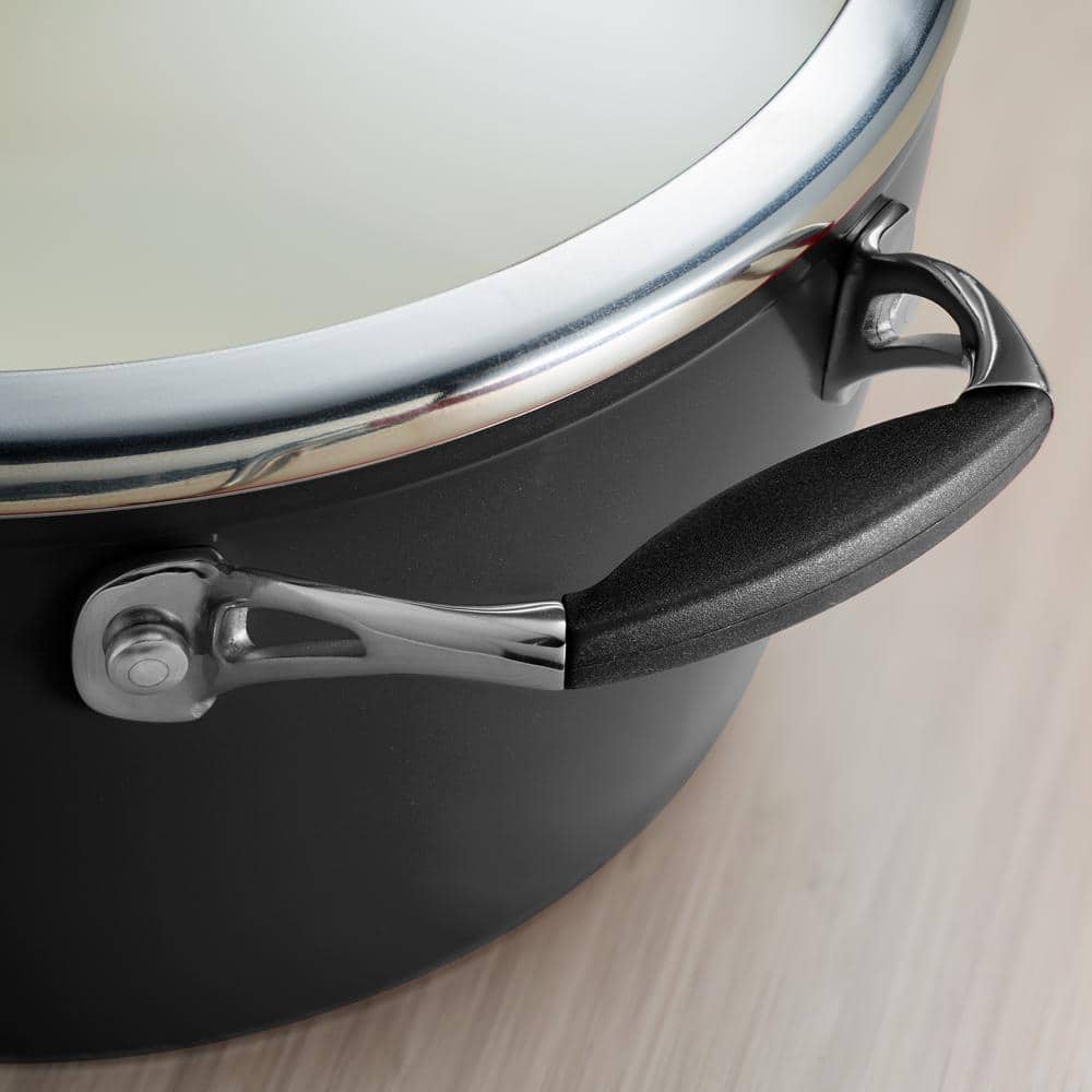 Tramontina Gourmet Ceramica Deluxe 11 In. Aluminum Ceramic Nonstick Skillet In Black With Glass Lid