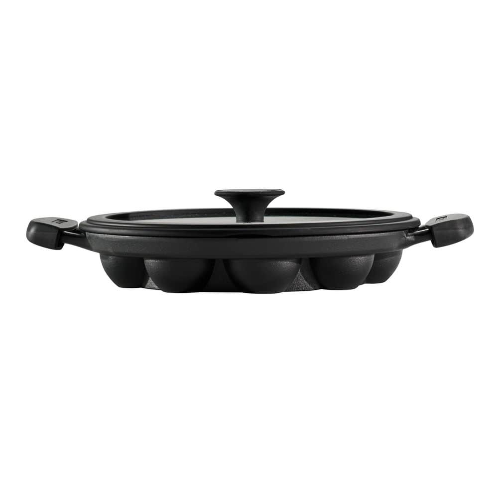 Tramontina Utsava 12 In. Cast Iron Appe Frying Pan In Black With Lid