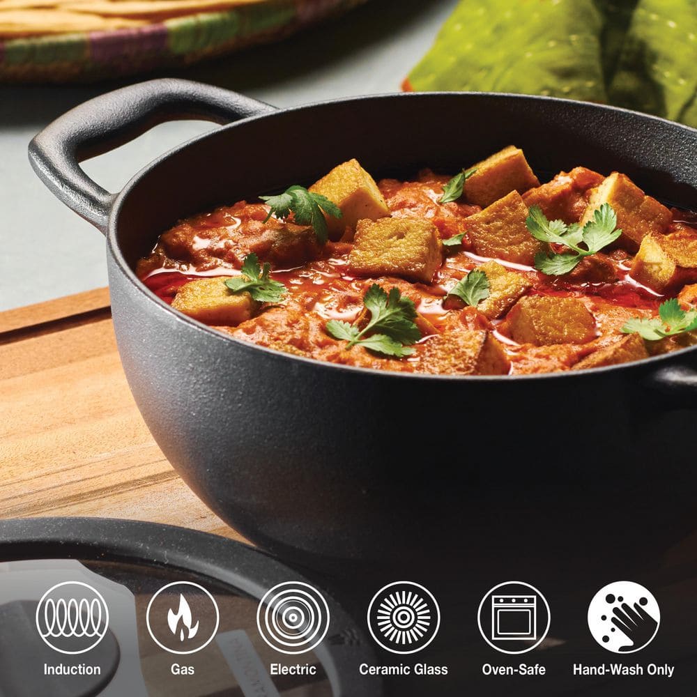 Tramontina Vue All-in-One Plus 10 In. Cast Iron Nonstick 7-Piece Pan Set In Green, Compatible With All Cooktops - 8.4 In