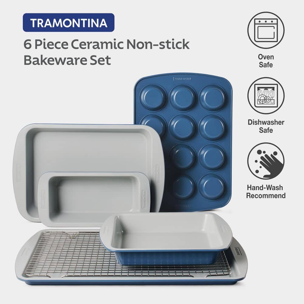 Tramontina Rise 6-Piece Ceramic Non-stick Bakeware Set