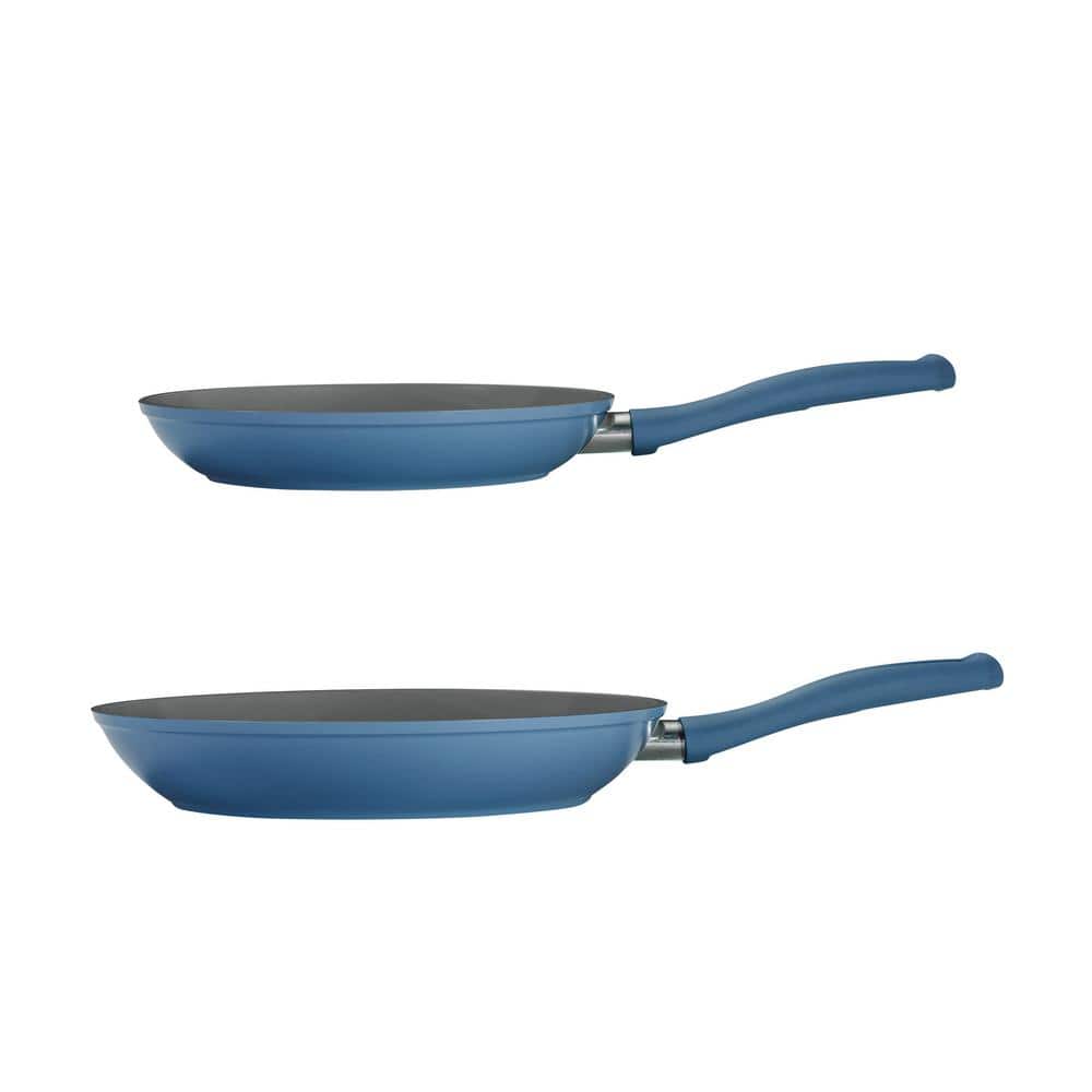 Tramontina Solara 2-Piece Blue Aluminum Induction Frying Pan Set