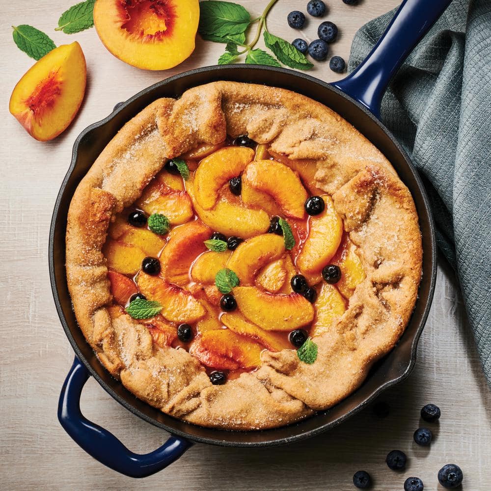 Tramontina Bestow 10 In. Enameled Cast Iron Skillet In Gradated Cobalt