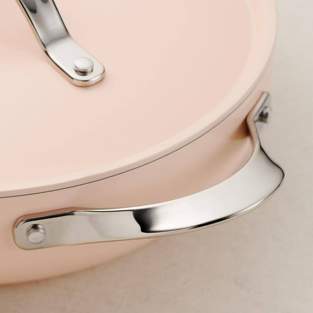 Tramontina All In One Plus Pan 5 Qt. Aluminum Ceramic Nonstick, Blush