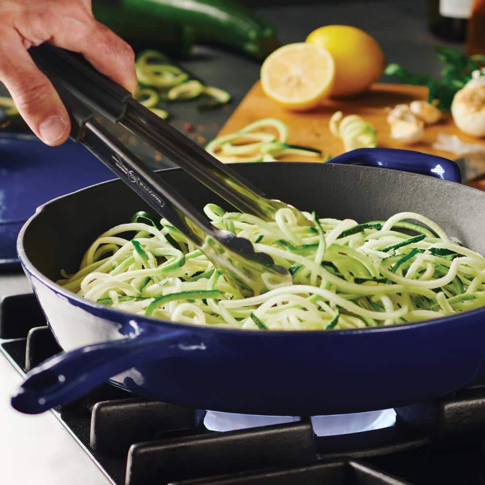 Tramontina Bestow 12 In. Enameled Cast Iron Skillet In Gradated Cobalt