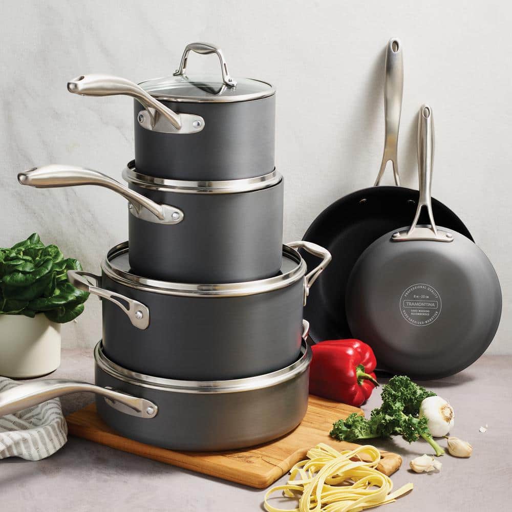 Tramontina Solara 10-Piece Hard Anodized Aluminum Cookware Set