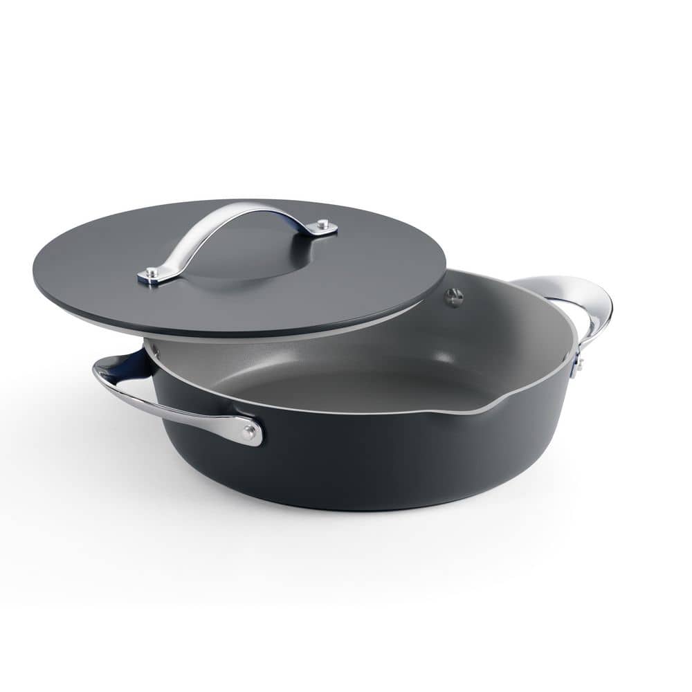 Tramontina Fiora 12 In 4.25 Qt Aluminum Ceramic Non-Stick Frying Pan With Lid - Gray