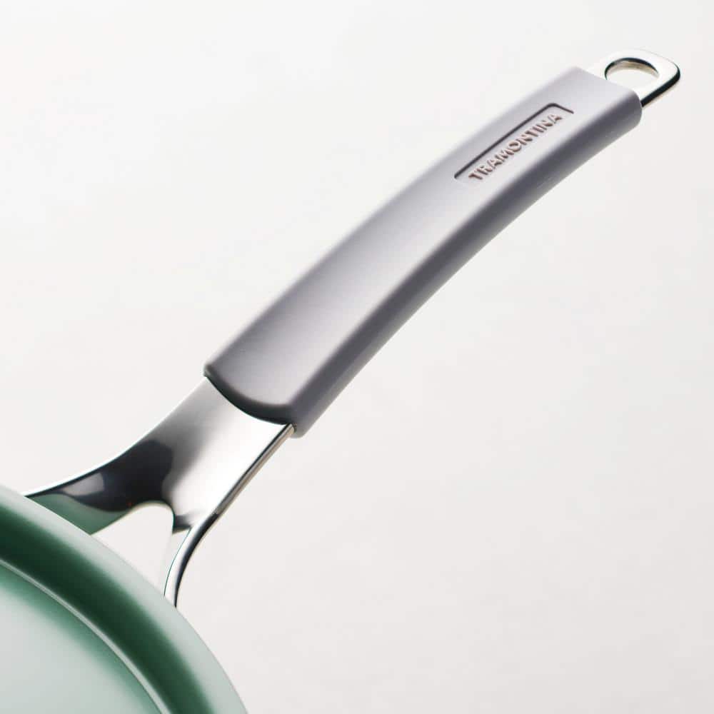 Tramontina All In One Plus Pan 5 Qt. Aluminum Ceramic Nonstick, Sea Salt