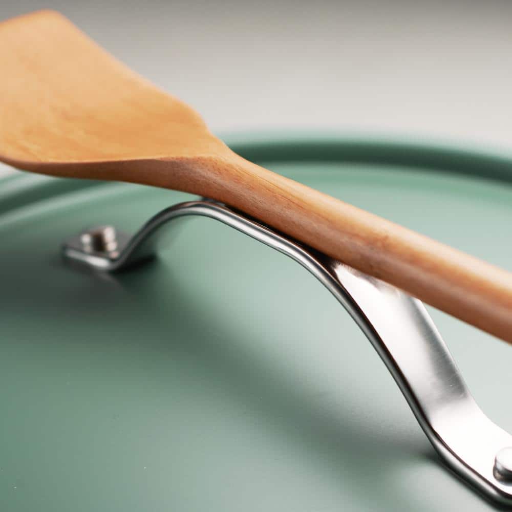 Tramontina All In One Plus Pan 5 Qt. Aluminum Ceramic Nonstick, Sea Salt