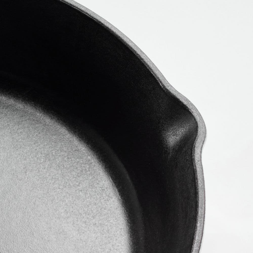 Tramontina Bestow 10 In. Enameled Covered Cast Iron Skillet With Lid-Latte With Gold Knob