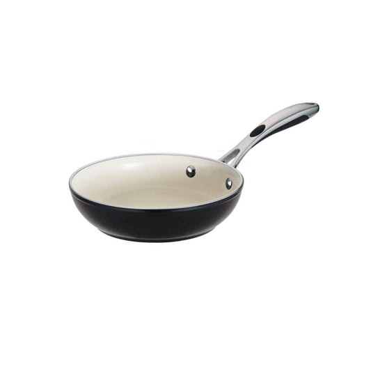 Tramontina Gourmet Ceramica Deluxe 8 In. Aluminum Ceramic Nonstick Frying Pan In Metallic Black