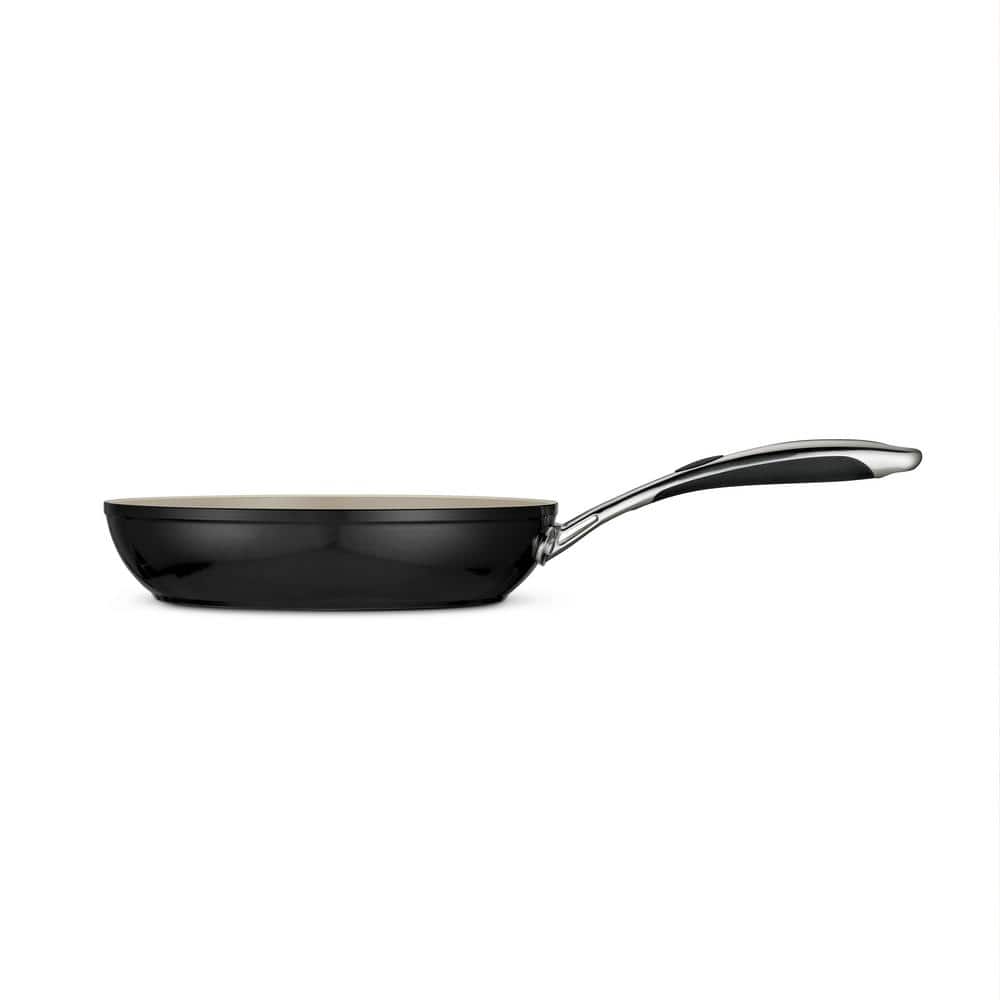 Tramontina Gourmet Ceramica Deluxe 10 In. Aluminum Ceramic Nonstick Frying Pan In Metallic Black