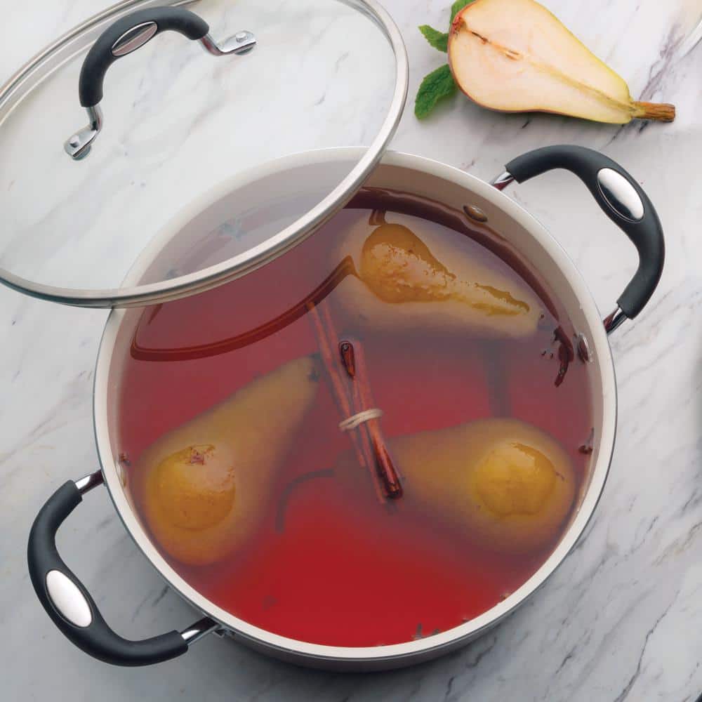 Tramontina Style Ceramica 5 Qt. Round Aluminum Ceramic Nonstick Dutch Oven In Metallic Copper With Glass Lid