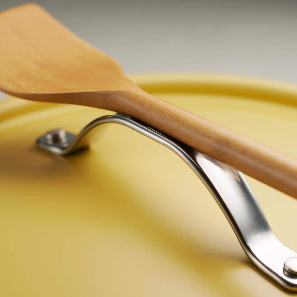 Tramontina All In One Plus Pan 5 Qt. Aluminum Ceramic Nonstick, Mustard