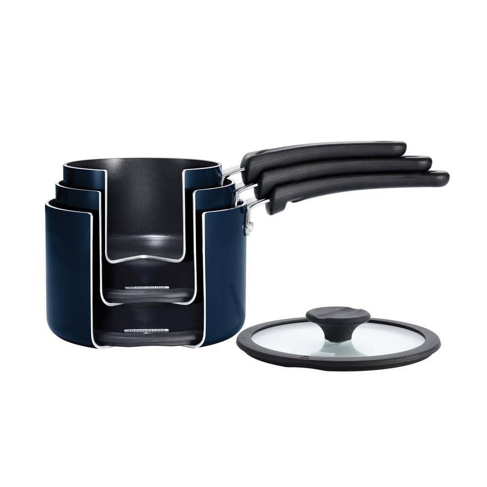 Tramontina 6-Piece Naval Nesting Nonstick Sauce Pan Set