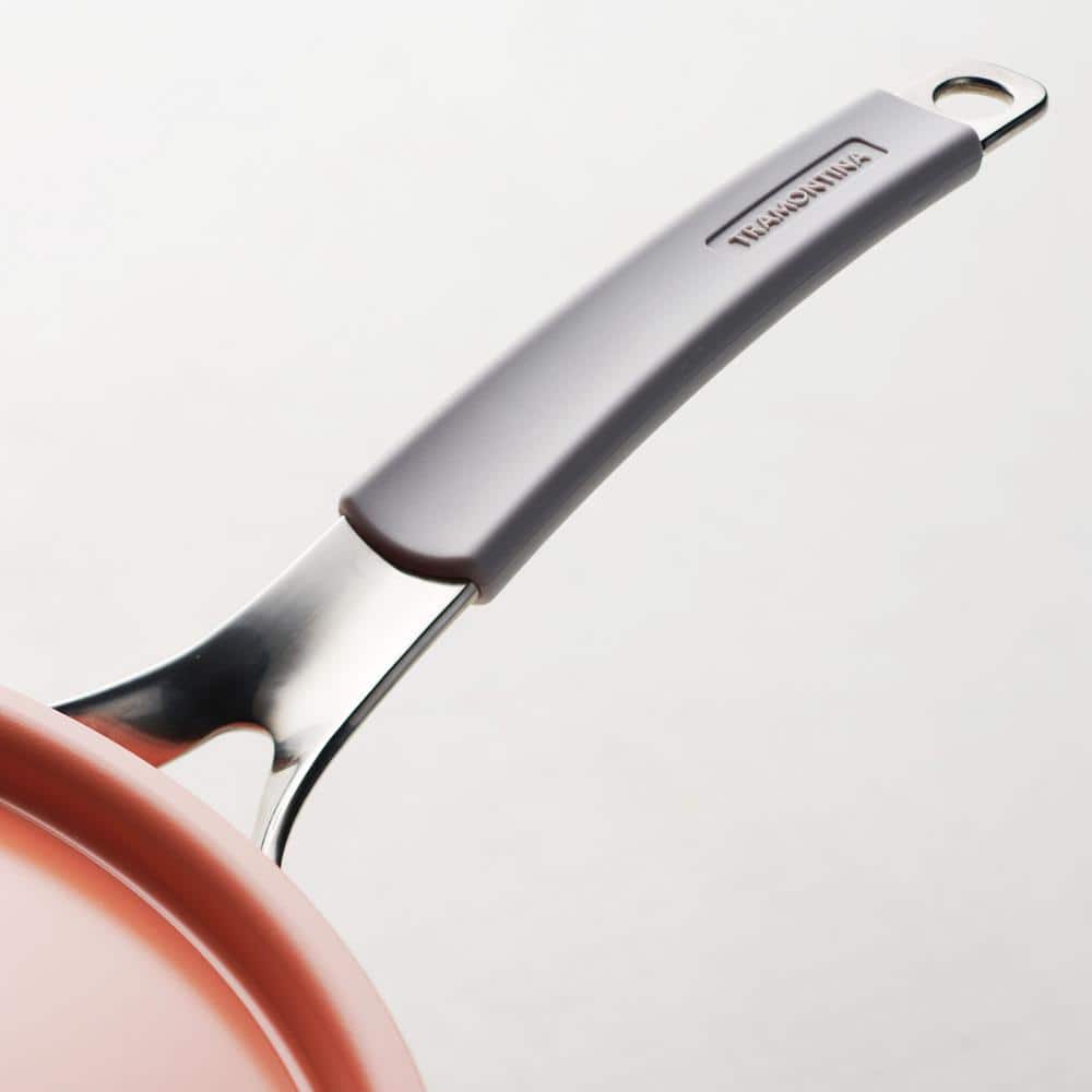 Tramontina All In One Plus Pan 5 Qt. Aluminum Ceramic Nonstick, Persimmon