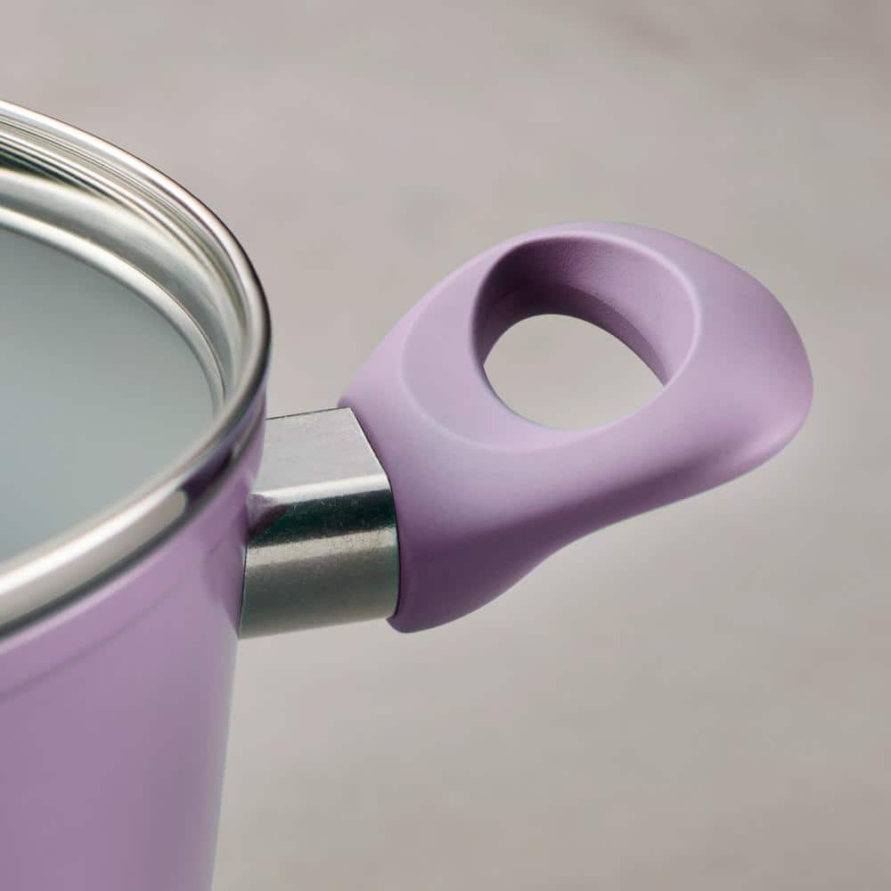 Tramontina Solara 14-Piece Aluminum Ceramic Cookware Set In Purple