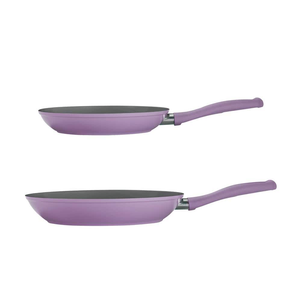 Tramontina Solara 2-Piece Purple Aluminum Induction Frying Pan Set
