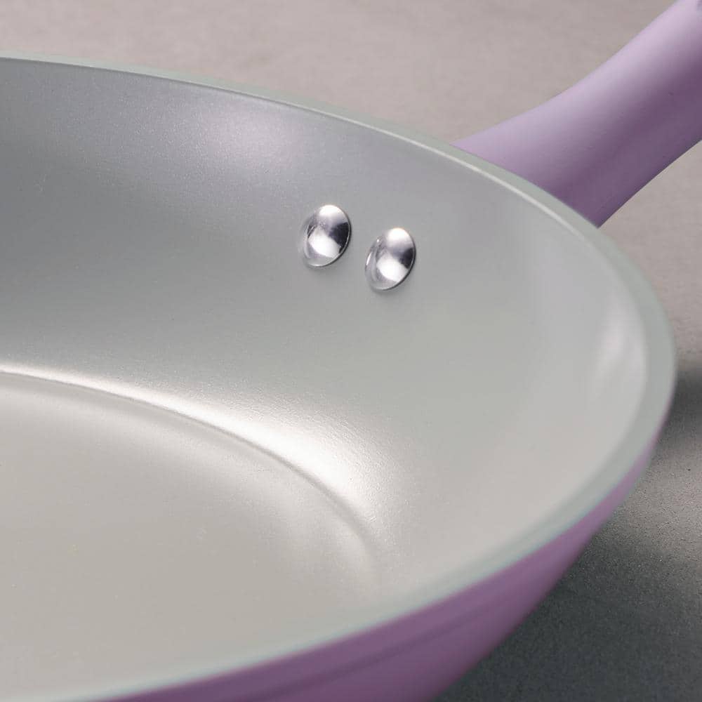 Tramontina Solara 2-Piece Purple Aluminum Induction Frying Pan Set