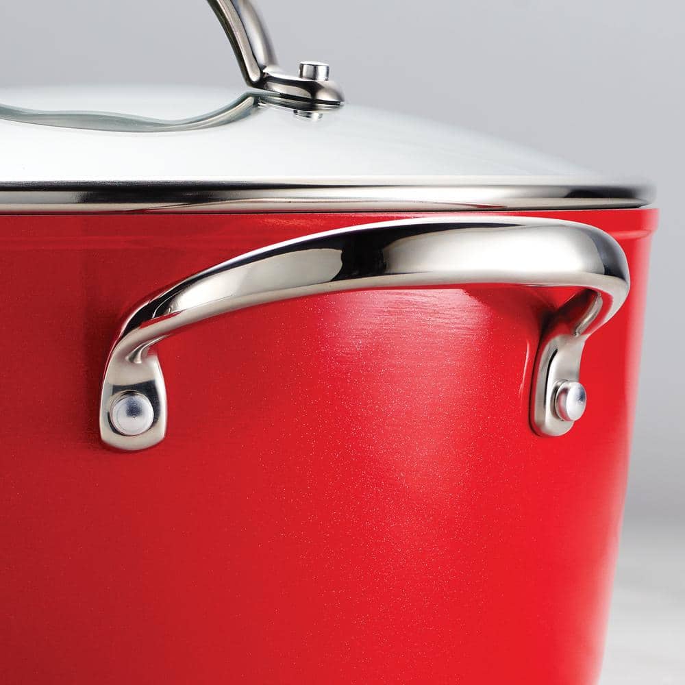 Tramontina 10 Piece Cold Forged Ceramic Cookware Set - Red