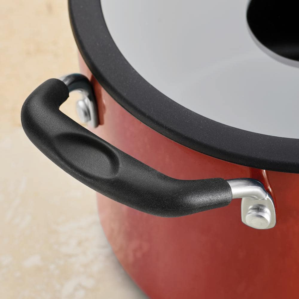 Tramontina 11-Piece Nesting Aluminum Nonstick Cookware Set In Red