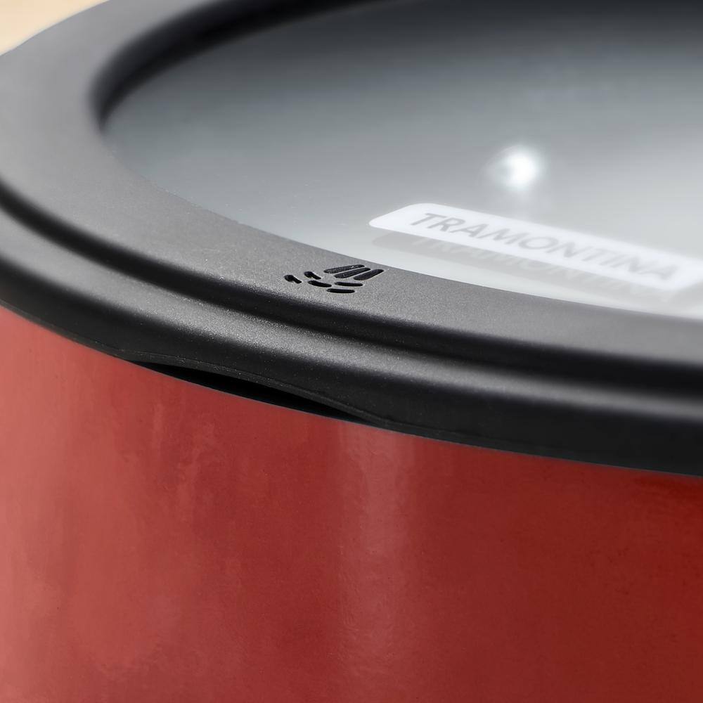 Tramontina 6-Piece Red Nesting Nonstick Sauce Pan Set