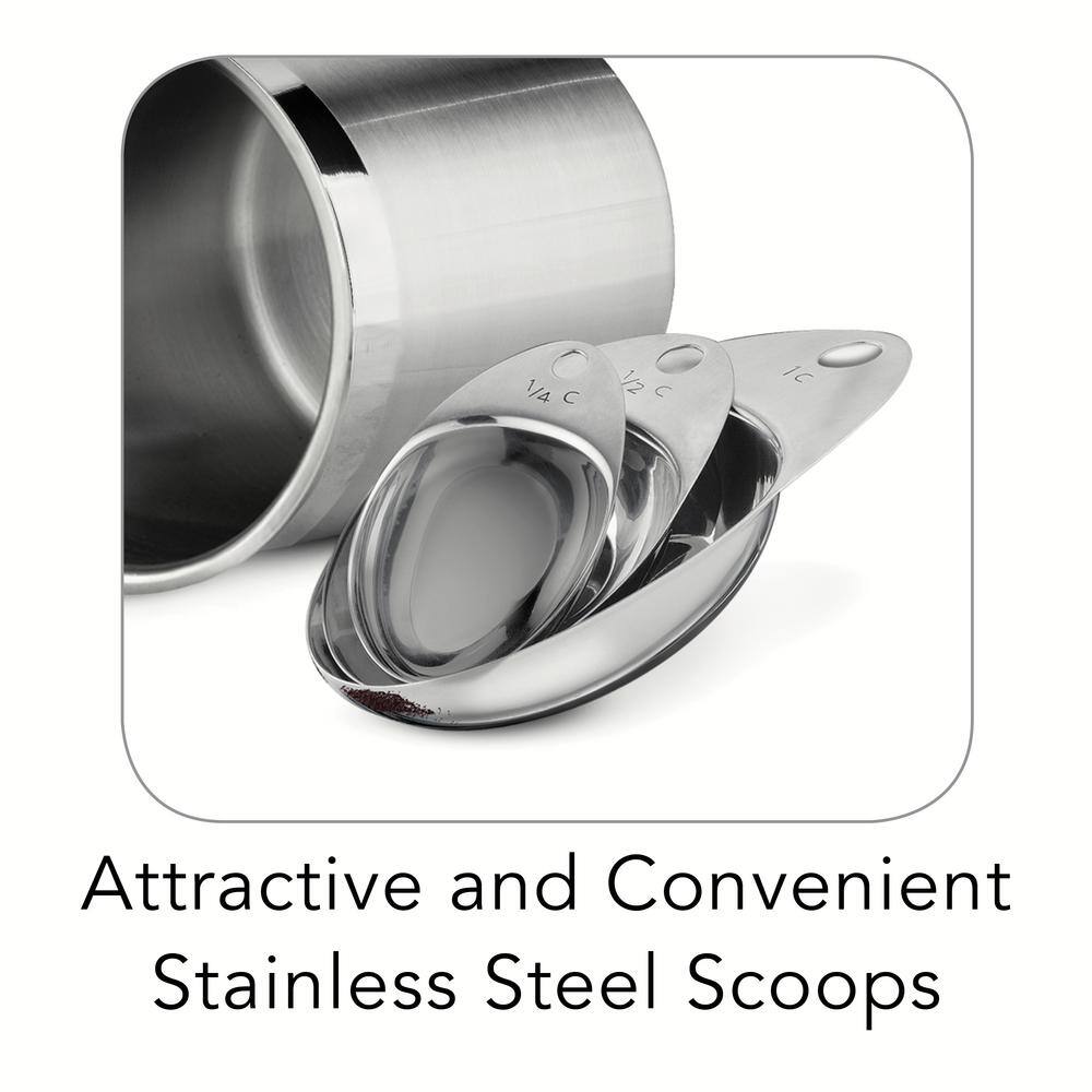 Tramontina Gourmet 8-Piece Covered Canister And Scoop Set