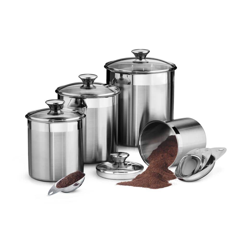 Tramontina Gourmet 8-Piece Covered Canister And Scoop Set