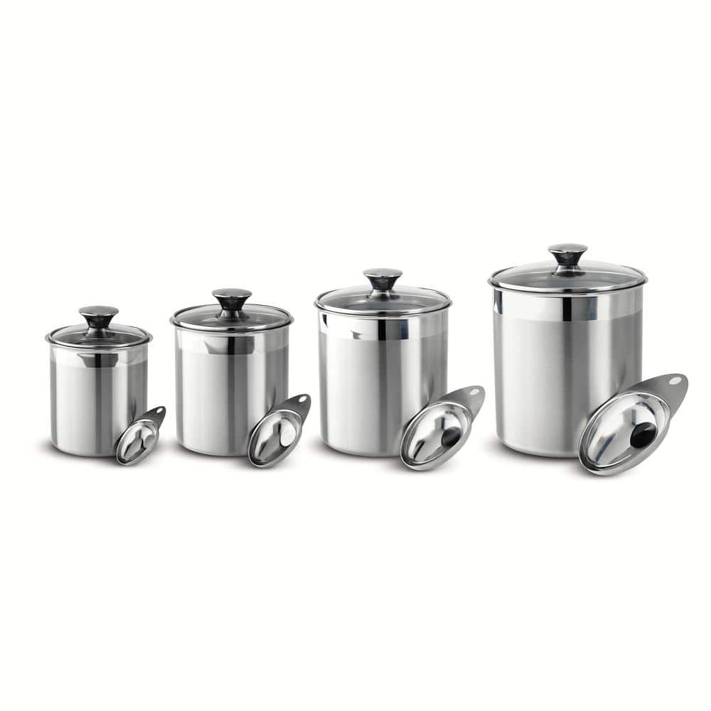Tramontina Gourmet 8-Piece Covered Canister And Scoop Set
