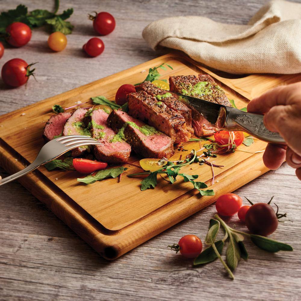 Tramontina 4-Piece Stainless Steel Forged Engraved Steak Knife Set