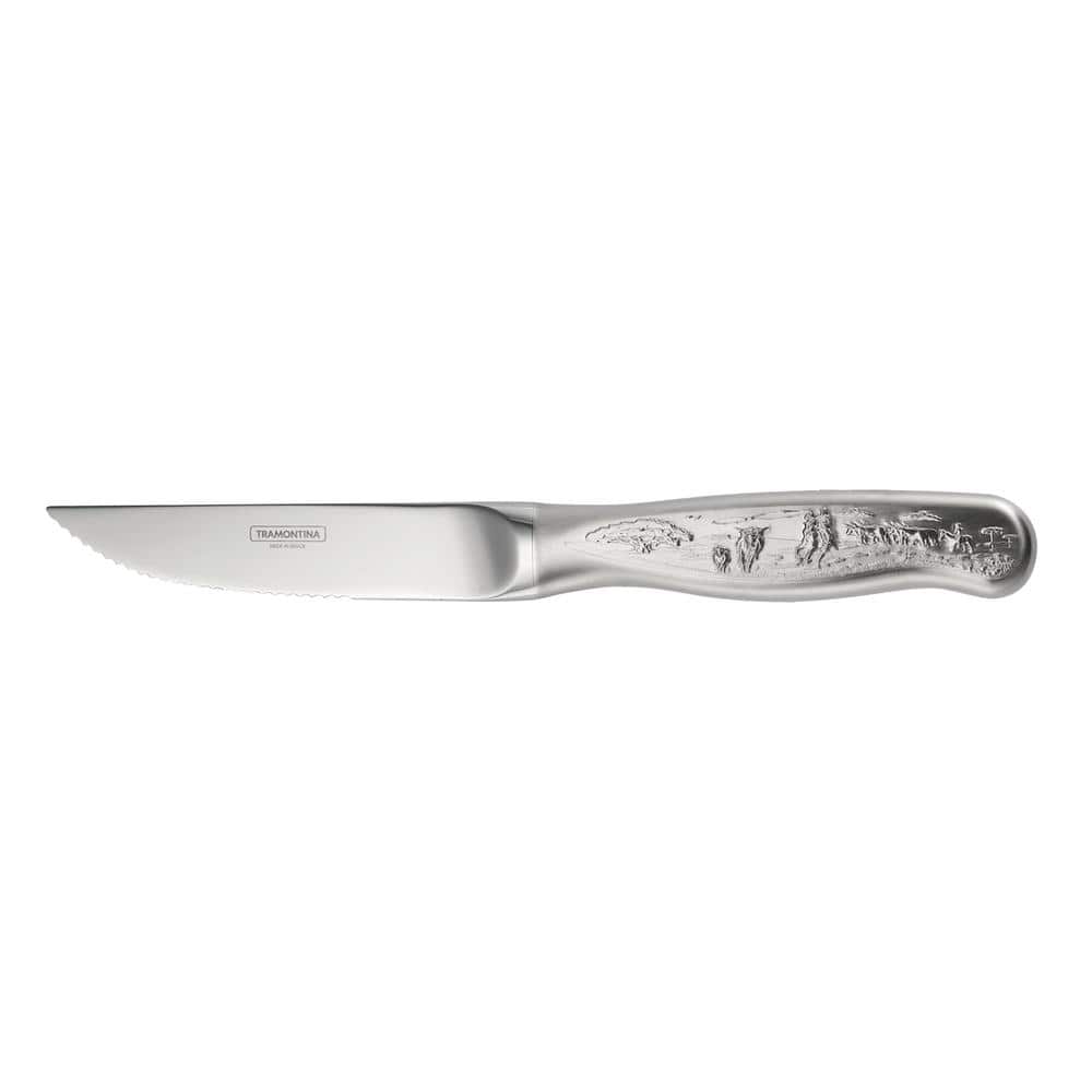 Tramontina 4-Piece Stainless Steel Forged Engraved Steak Knife Set