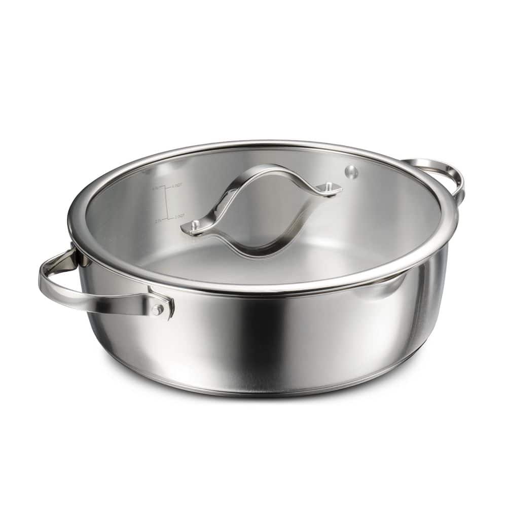 Tramontina Tempo 6 Qt. Tri-Ply Base Stainless Steel Covered Braiser