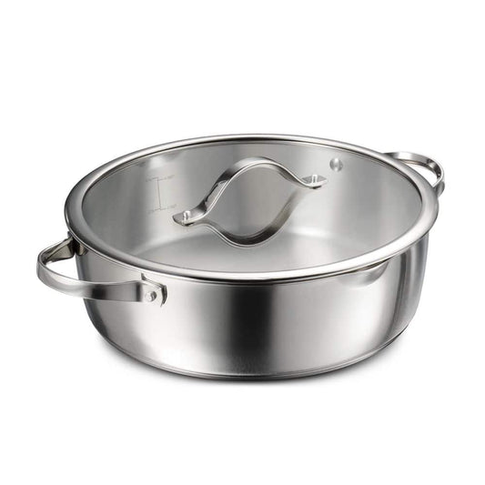 Tramontina Tempo 6 Qt. Tri-Ply Base Stainless Steel Covered Braiser