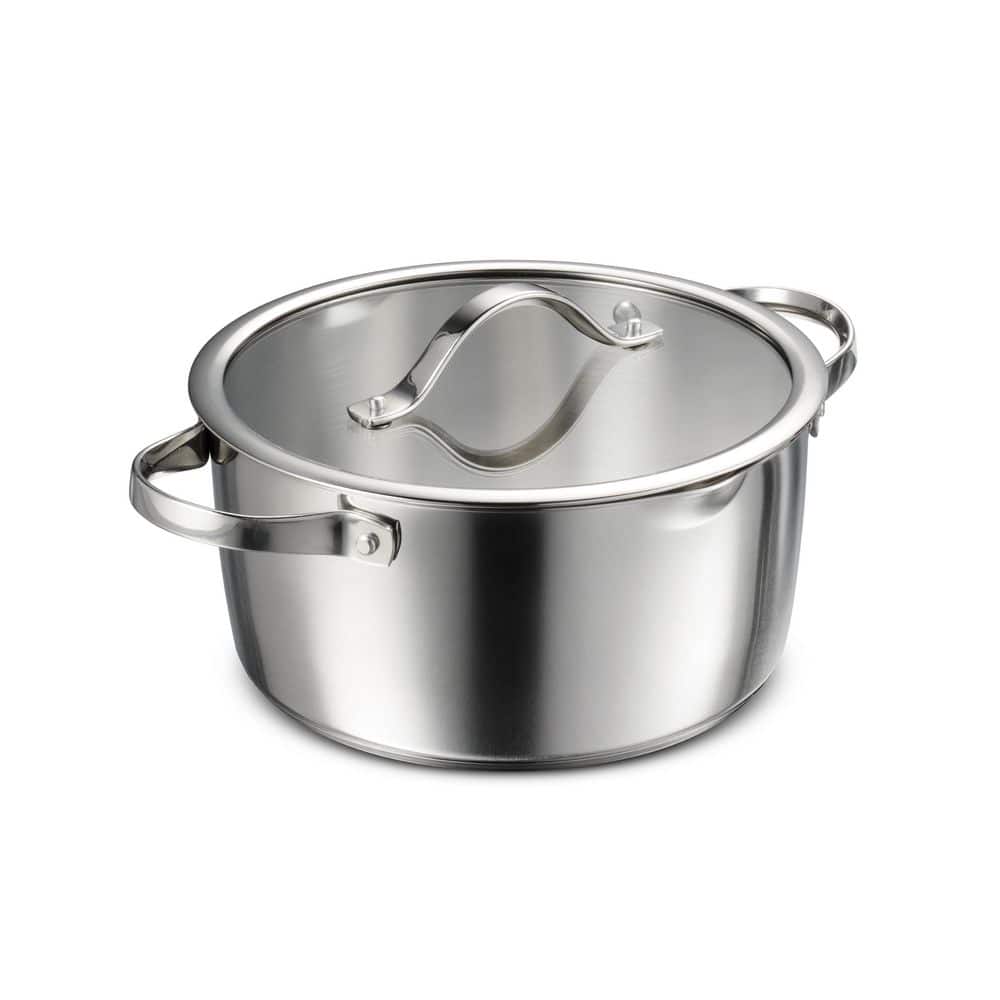 Tramontina Tempo 5 Qt. Tri-Ply Base Stainless Steel Covered Dutch Oven