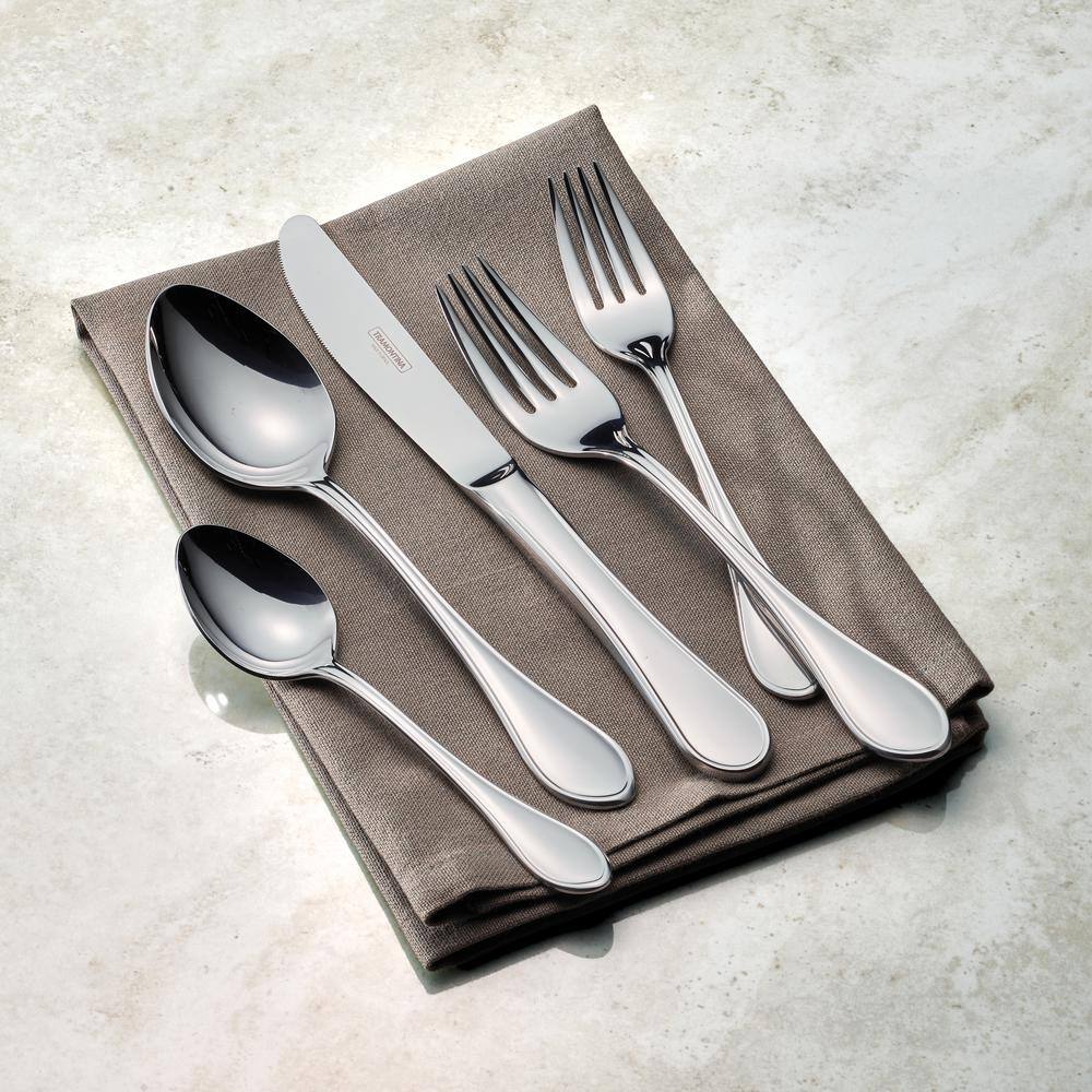 Tramontina Italy 20-Piece 18/10 Stainless Steel Flatware Set