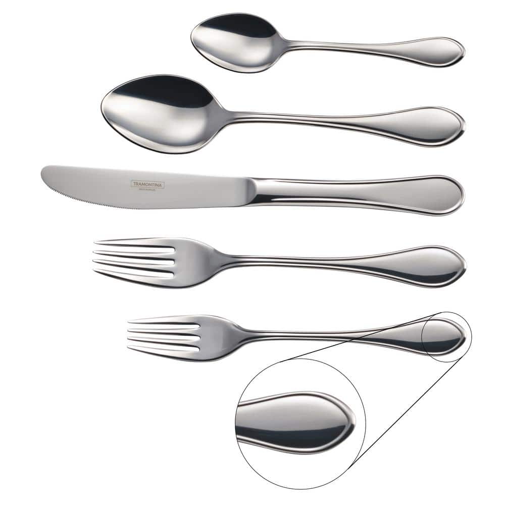 Tramontina Italy 20-Piece 18/10 Stainless Steel Flatware Set