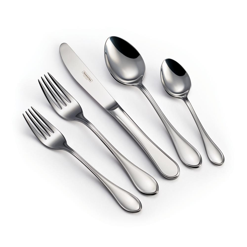 Tramontina Italy 20-Piece 18/10 Stainless Steel Flatware Set