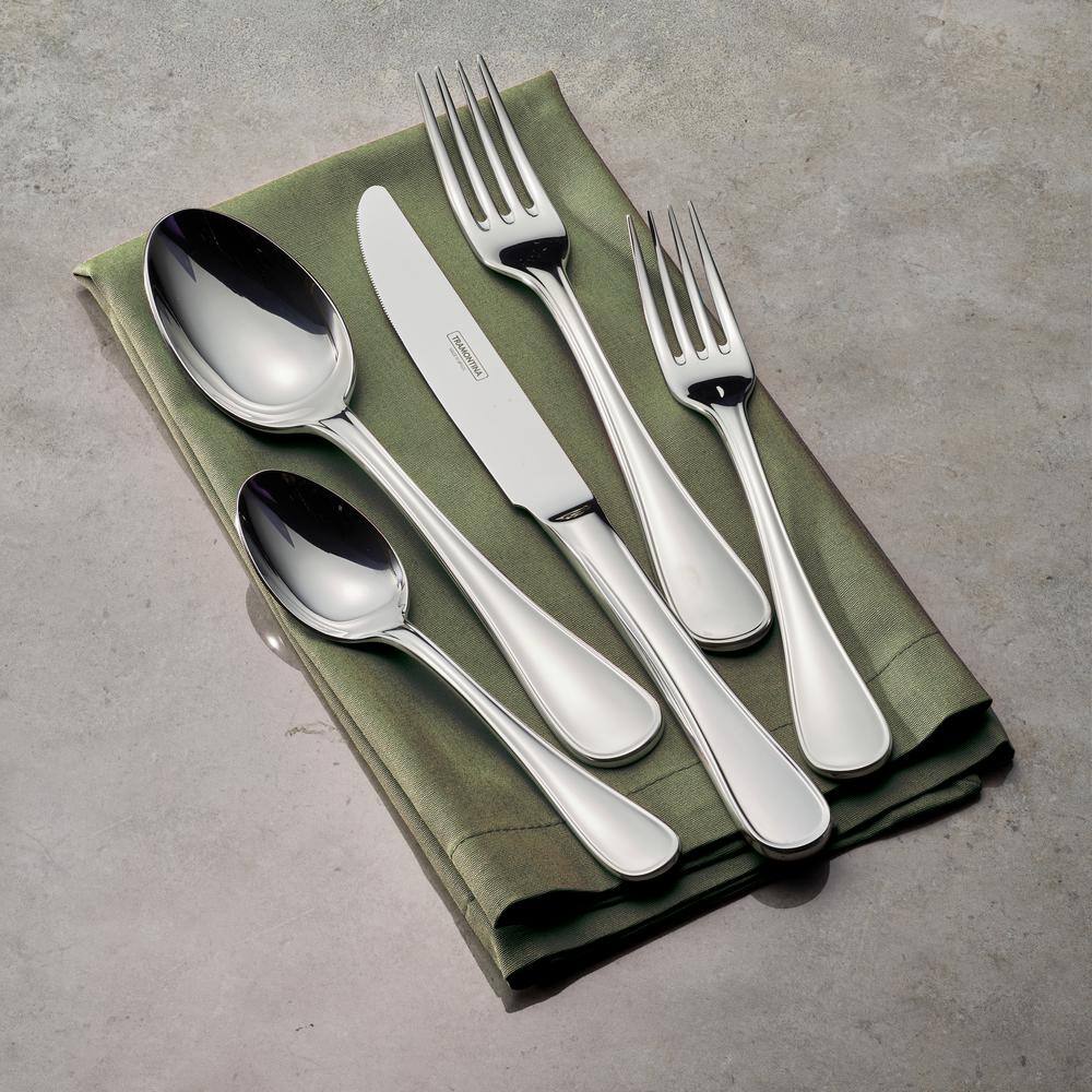 Tramontina Firenze 20-Piece 18/10 Stainless Steel Flatware Set