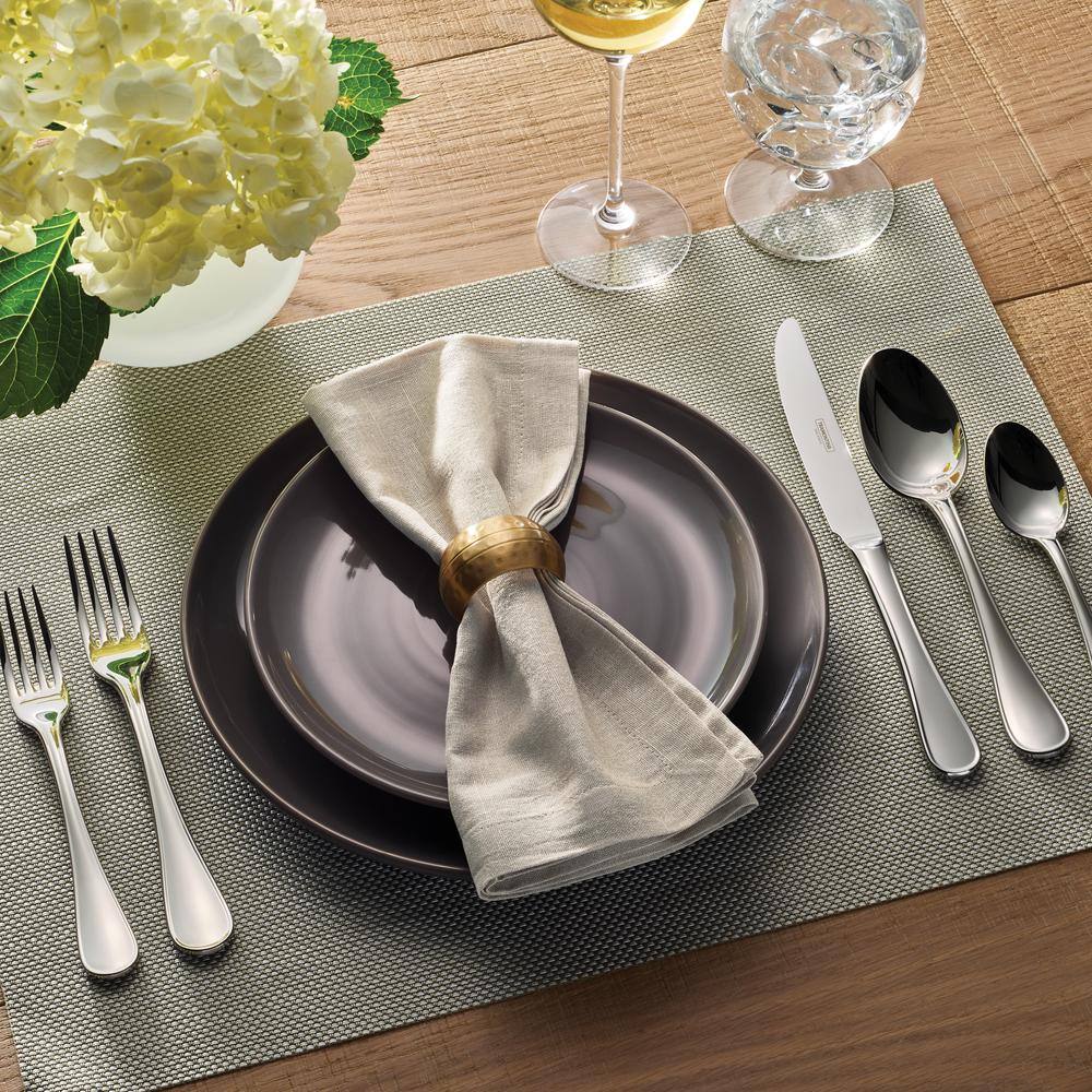 Tramontina Firenze 20-Piece 18/10 Stainless Steel Flatware Set