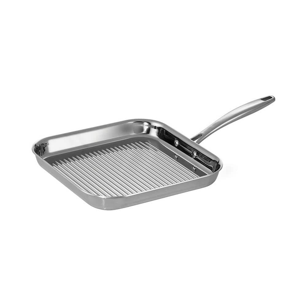 Tramontina Signature Tri-Ply Clad 11 In. Stainless Steel Grill Pan