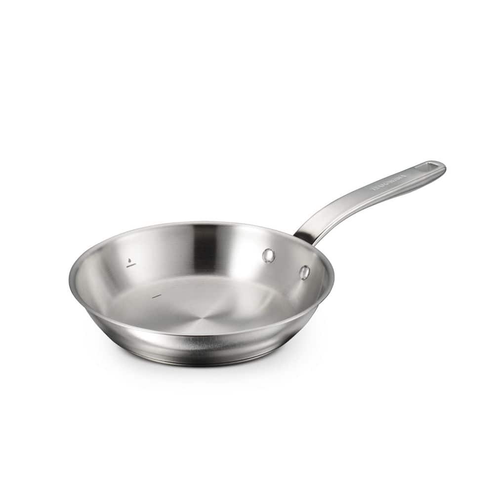 Tramontina Tempo Tri-Ply Base 8 In. Stainless Steel Frying Pan, Induction-Ready Skillet, Oven-Safe, Dishwasher-Safe