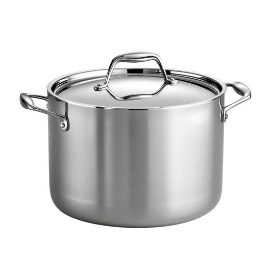 Tramontina Signature Tri-Ply Clad 8 Qt. Stainless Steel Stock Pot With Lid