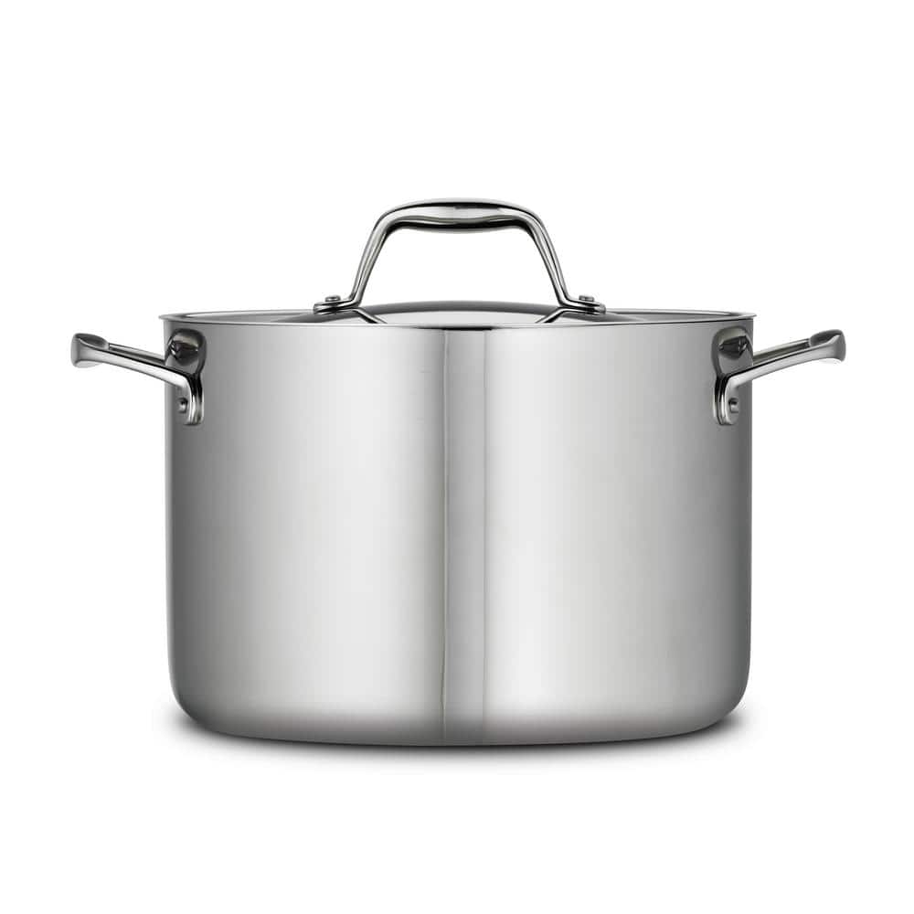 Tramontina Signature Tri-Ply Clad 8 Qt. Stainless Steel Stock Pot With Lid