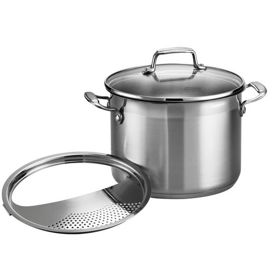 Tramontina Gourmet 6 Qt. Stainless Steel Stock Pot With Glass Lid