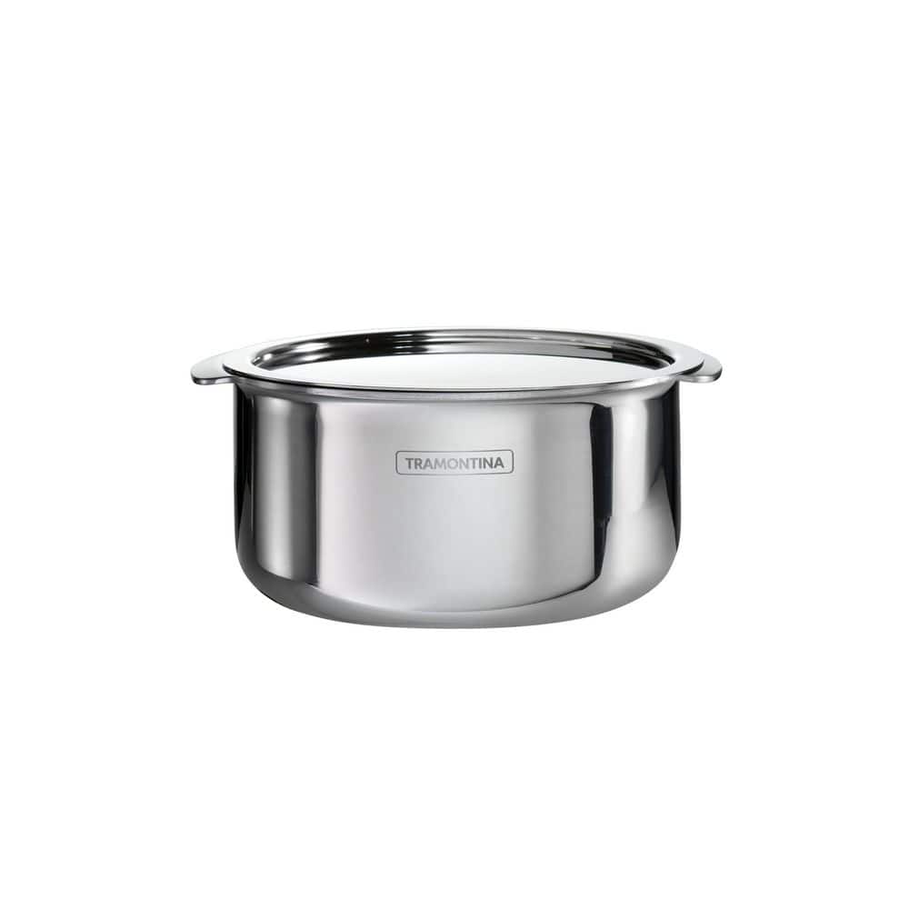 Tramontina Utsava 1.75 Qt. Tri-Ply Clad Stainless Steel Tope/Patila With Lid