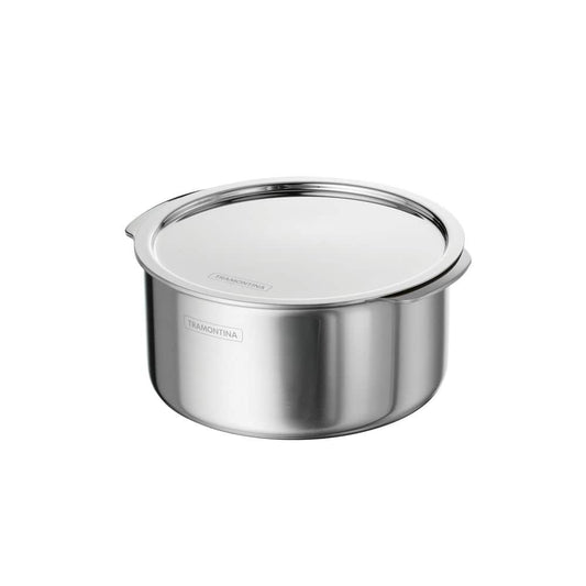 Tramontina Utsava 2.4 Qt. Tri-Ply Clad Stainless Steel Tope With Lid
