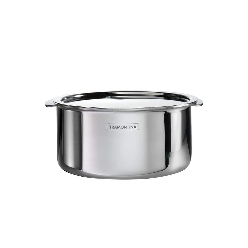 Tramontina Utsava 2.4 Qt. Tri-Ply Clad Stainless Steel Tope With Lid