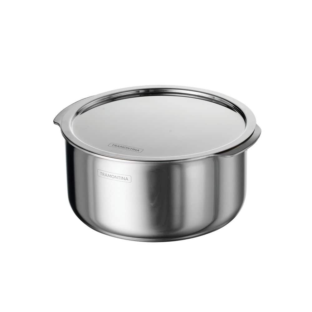 Tramontina Utsava 3.4 Qt. Tri-Ply Clad Stainless Steel Tope With Lid