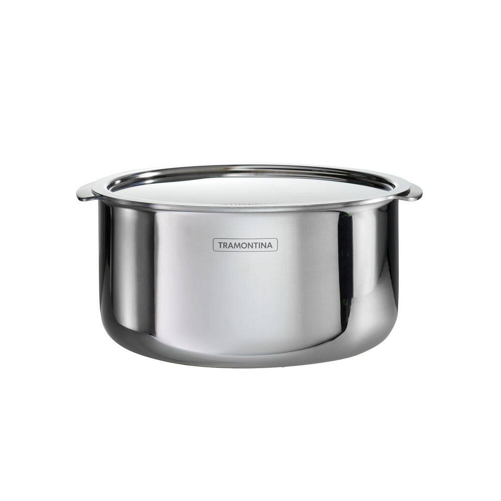 Tramontina Utsava 3.4 Qt. Tri-Ply Clad Stainless Steel Tope With Lid