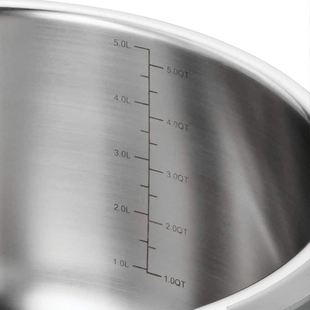 Tramontina Utsava 5.75 Qt. Tri-Ply Clad Stainless Steel Tope With Lid